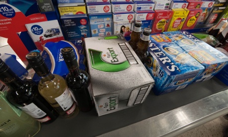 Beer at a supermarket check-out