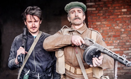 Ilya Naishuller and Sharlto Copley in Hardcore.