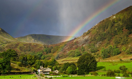 Ullswater rainbow … what about the bits we can't see? Photograph: Misha/Alamy