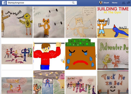Stampy's Facebook page is used mainly for fan-art – moderated by his mother.
