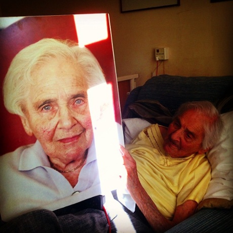 Edith and photo of herself