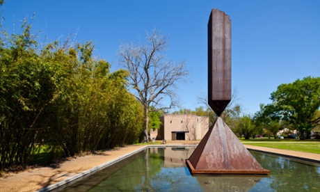 'Abrupt end':  Broken Obelisk in the Rothko Chapel, Houston.