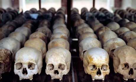 'Sacred bones': skulls mark Pol Pot's killing fields.