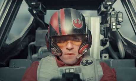 Oscar Isaac as X-Wing pilot Poe Dameron in Star Wars: The Force Awakens