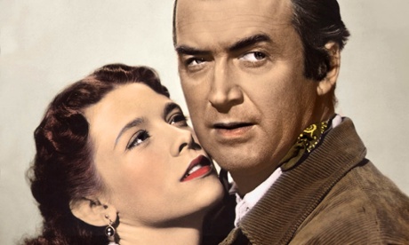 Cathy O’Donnell and James Stewart in The Man from Laramie.