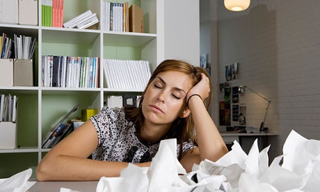 Woman looking stressed