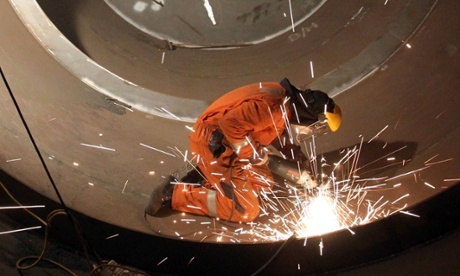 Official figures show that UK manufacturing production has fallen this year. 