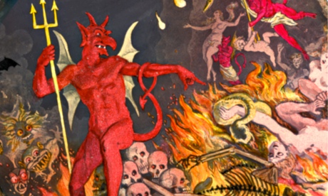 The devil reigning over hell