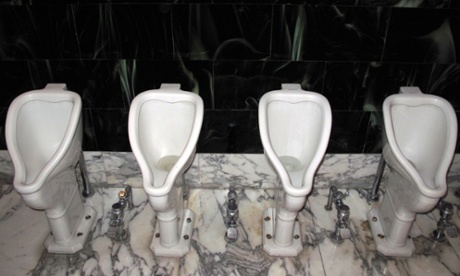 One of the city’s more salubrious public toilet facilities: the urinals at the Palacio de Bellas Artes.