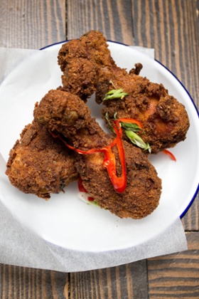 Mother Clucker’s chicken drumsticks.