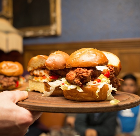 Mother Clucker’s chicken burger, the Cluckwich.