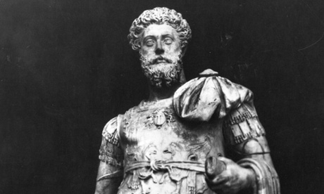 A statue of the Roman Emperor Marcus Aurelius (121 - 180