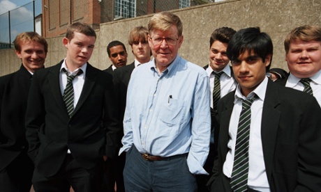 On the set of The History Boys, which was filmed in 2006.