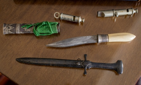 Daggers and whistles, the arsenal of period weapons Cornwell assembled to research Jack the Ripper.