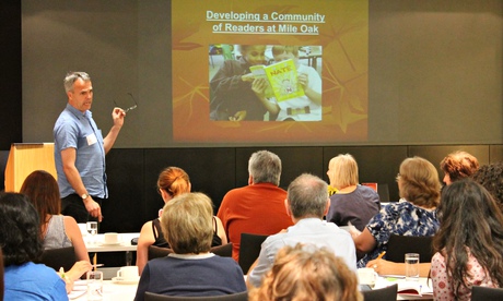 GNM Education Centre - Martin Cooper at Reading for pleasure conference 3 July 2015