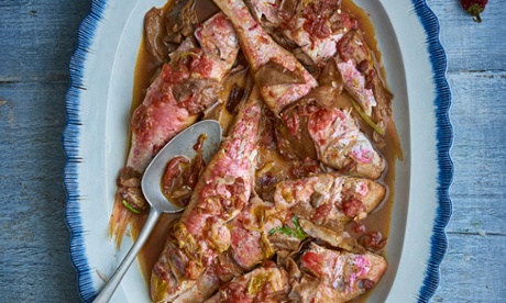 'Earthy and fresh': red mullet cooked with porcini.
