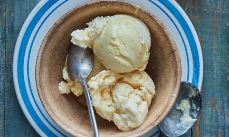 'An old-style recipe that ought to be eaten the day it’s churned': simple pear ice cream.