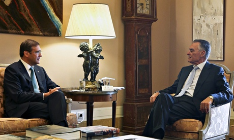 Portuguese President Silva meets Premier Coelho