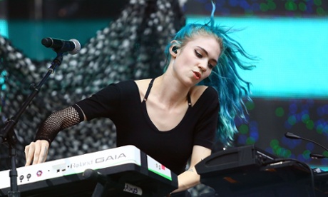 Grimes performs in Philadelphia, August 2014.