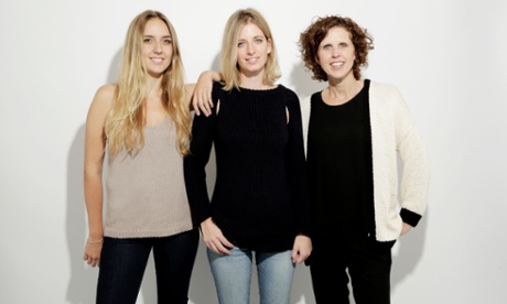 Close knit: (from left) Wool and the Gang’s co-founders Jade Harwood, Aurelie Popper and Lisa Rodwell.