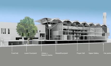 Brick box meets Stansted Airport … inside NRAP's 'less mega' mosque.