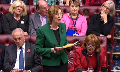 Patricia Hollis addresses the House of Lords