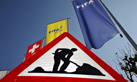 Fifa HQ: work in progress. Photograph: Arnd Wiegmann/Reuters