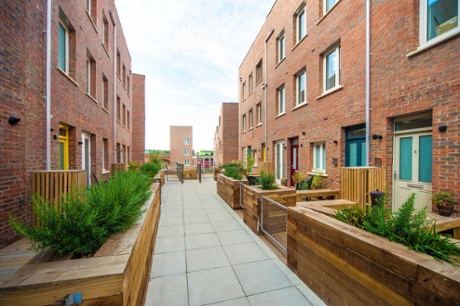 ‘Windows overlook each other at closer range than planners usually like, although this does not seem to have deterred the buyers.’