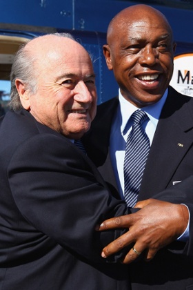 Sepp Blatter and Tokyo Sexwale, pictured in 2009.
