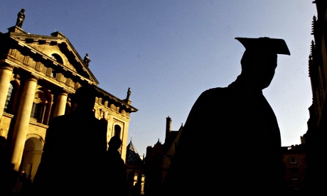 Student in silhouette