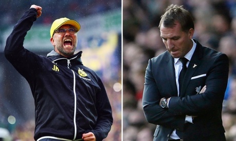 Jurgen Klopp and Brendan Rodgers