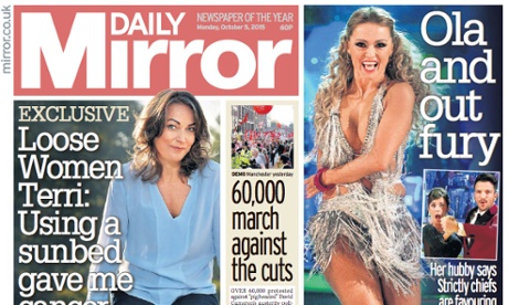 Trinity Mirror's print ad revenue fell by 16% in the third quarter