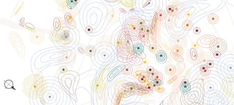 A section of Kate McLean’s Amsterdam flower explosion map. 