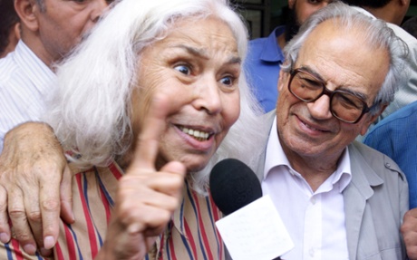 Nawal El Saadawi with Sherif Hatata, 2001