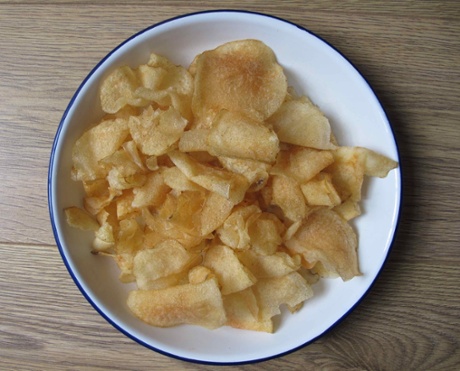 Dig in ... Felicity's homemade crisps.