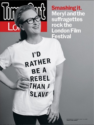 Streep on the cover of Time Out.