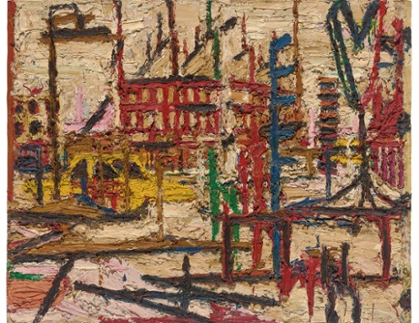 Mornington Crescent, 1965, by Frank Auerbach.