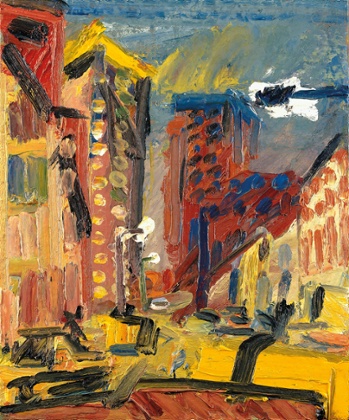 Mornington Crescent Looking South, 1997, by Frank Auerbach.