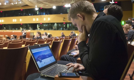 Max Schrems waits for the verdict at the European court of justice in Luxembourg.