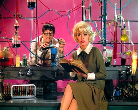 Jerry Lewis and Stella Stevens in The Nutty Professor (1963).