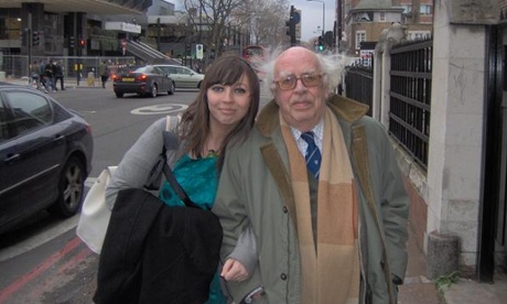 Rhiannon Lucy Cosslett with her grandfather, Taid