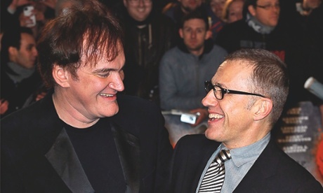 Photograph of Christoph Waltz and Quentin Tarantino