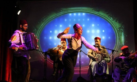 A gig in progress at the cabaret, music venue and bar Metro al Madina, Beirut, Lebanon