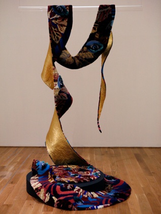 Linder Sterling's Diagrams of Love: Marriage of Eyes rug, 2015.