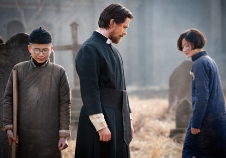 Christian Bale in Zhang Yimou’s The Flowers of War.