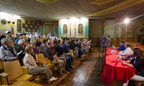 Tatyana Korotkevich at a meeting in Mogilev