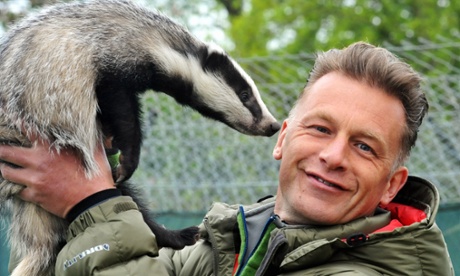 Chris Packham and badger