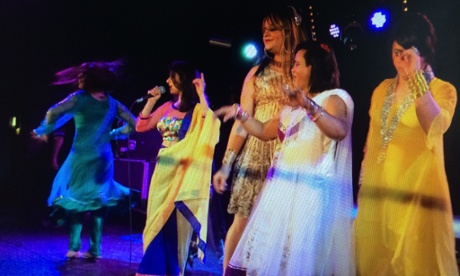 Performers on stage at Club Kali, Kentish Town, London