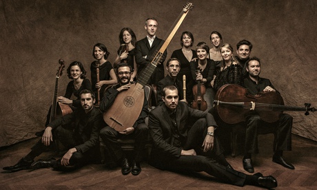 Daucé, standing centre back, and his 'suave' Ensemble Correspondances.