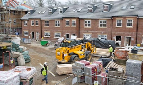 New homes being built in north London